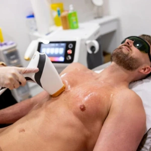 Chest and abdomen hair removal (45 mins)